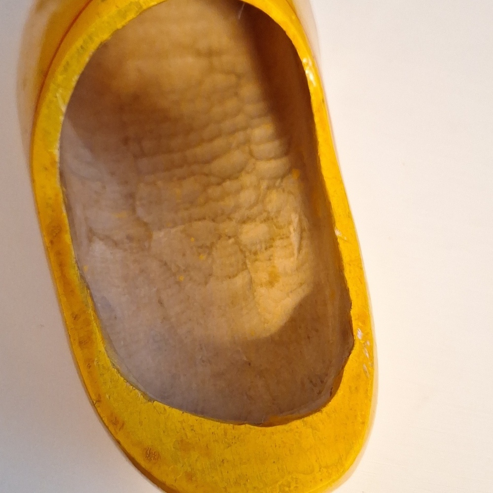 Vintage 1970s Dutch Carved Heineken Wooden Shoe Clog Promotional Item - Picture 5 of 7
